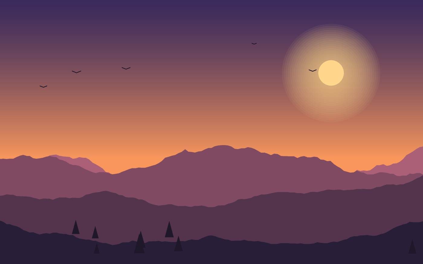 Landschaftsillustration