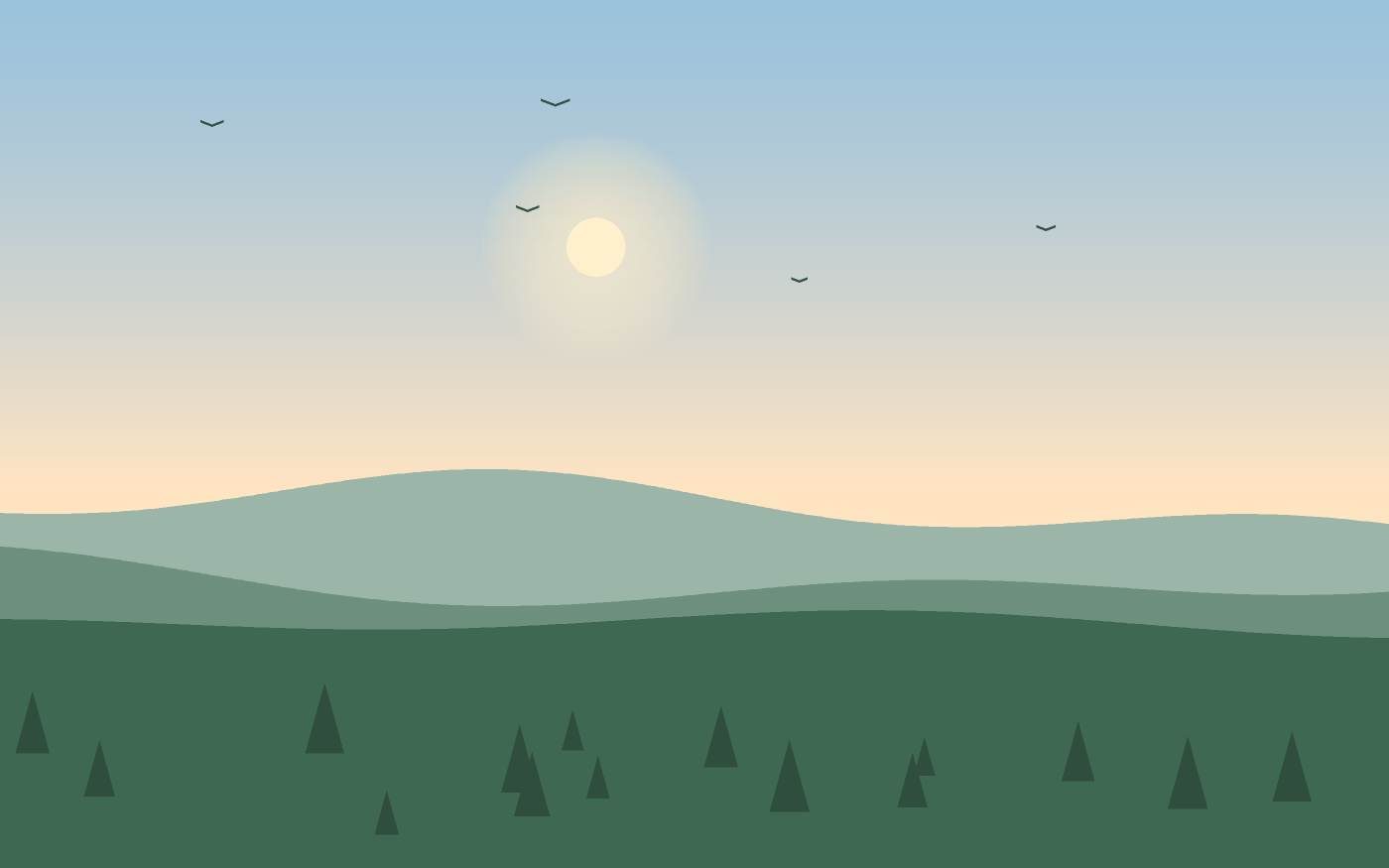 Landschapsillustratie