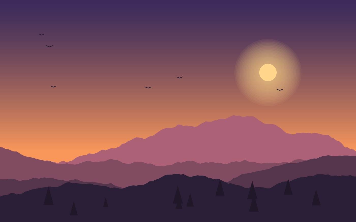 Landschaftsillustration