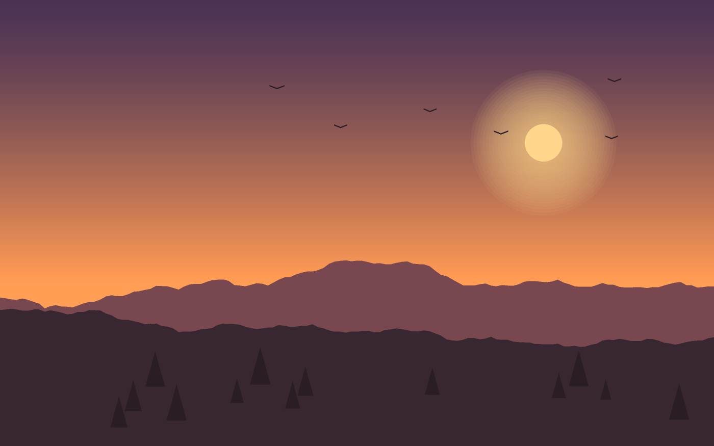 Landschaftsillustration
