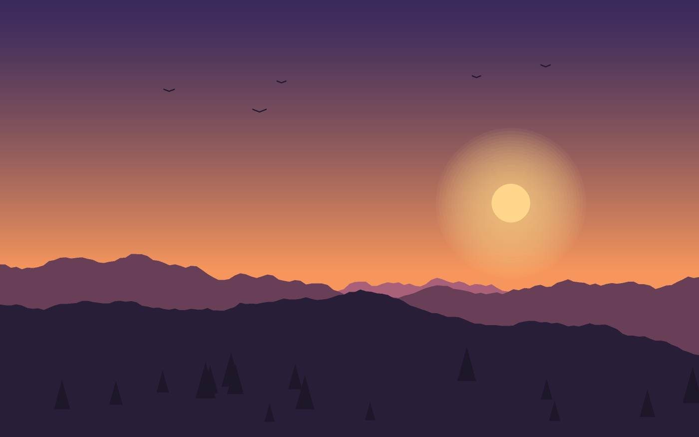 Ilustrace krajiny