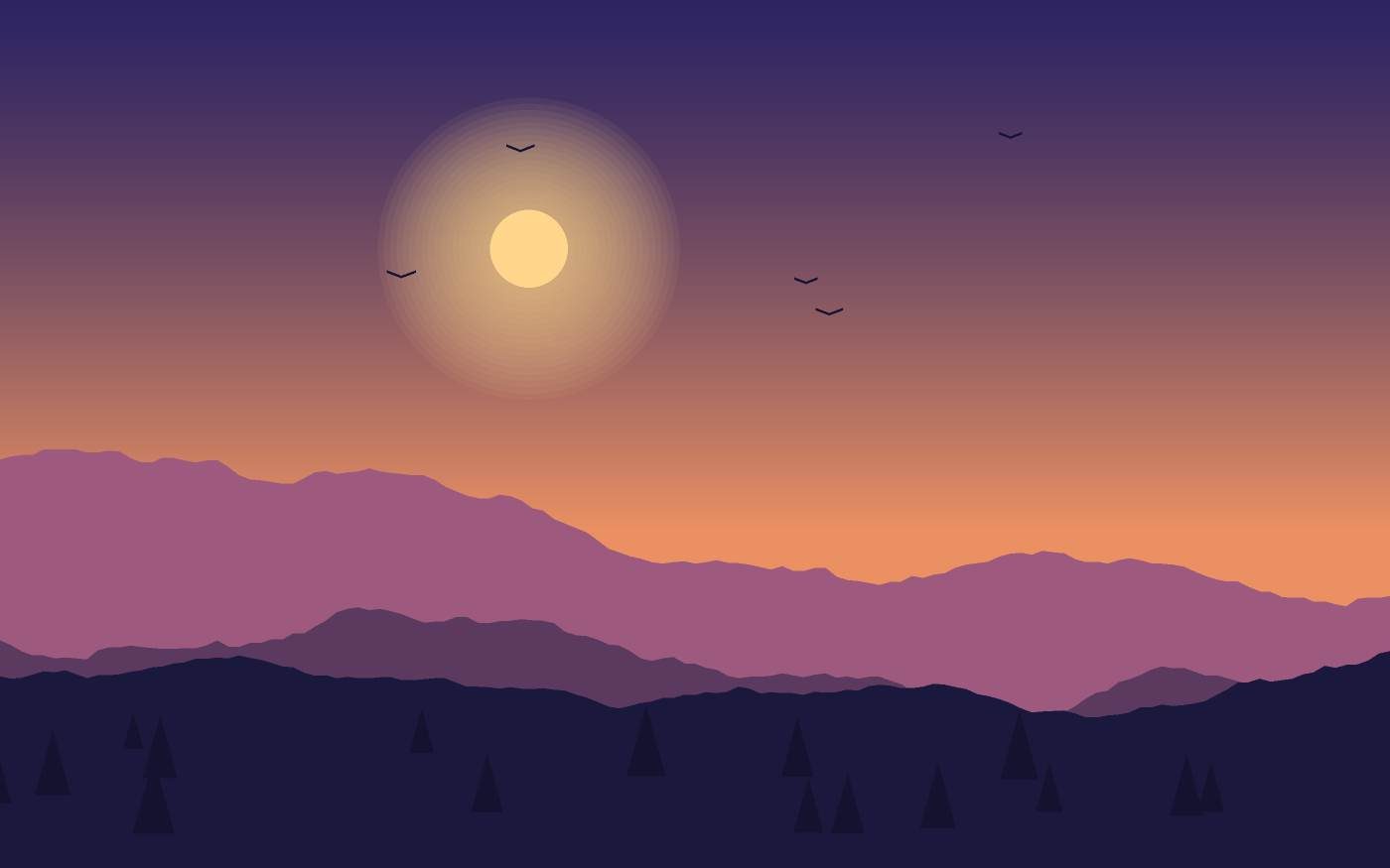 Landschaftsillustration