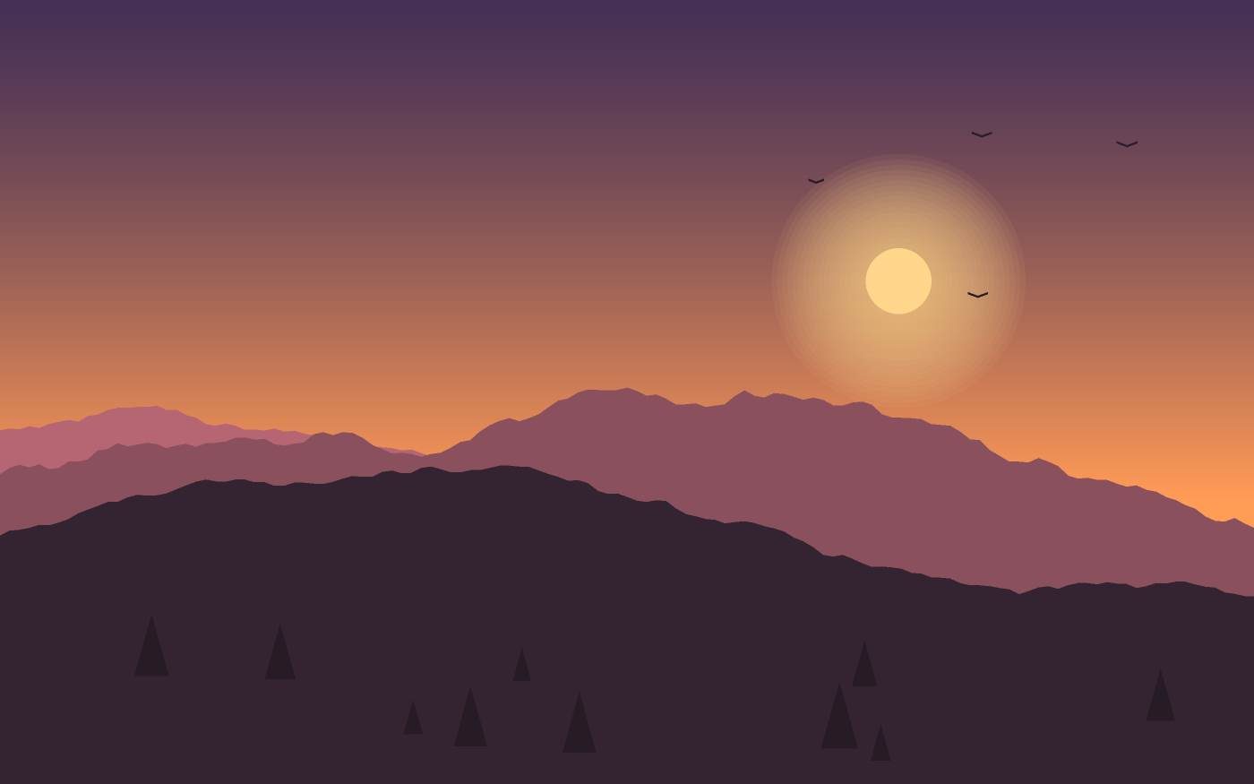 Ilustración de un paisaje