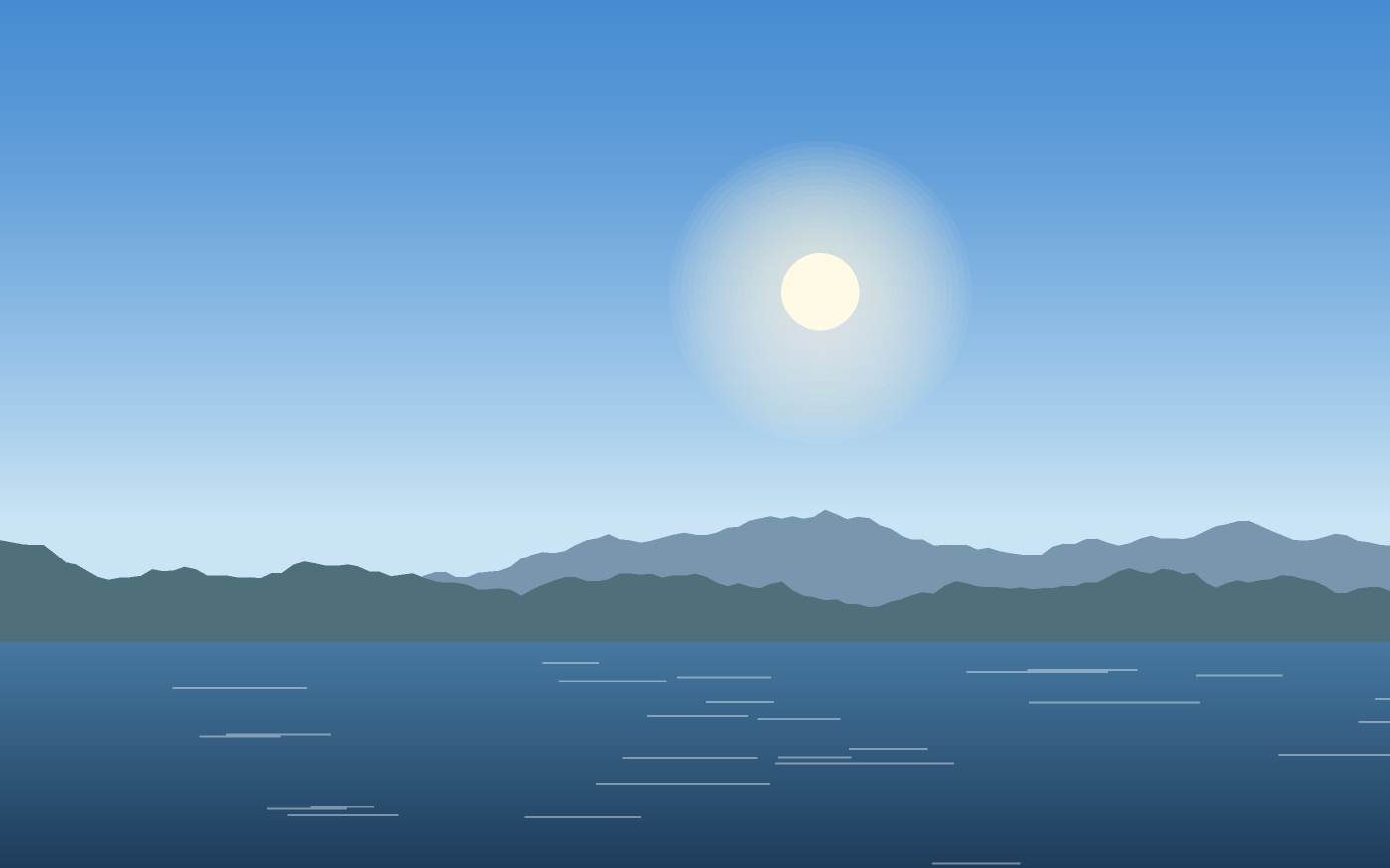 Illustrazione di un paesaggio