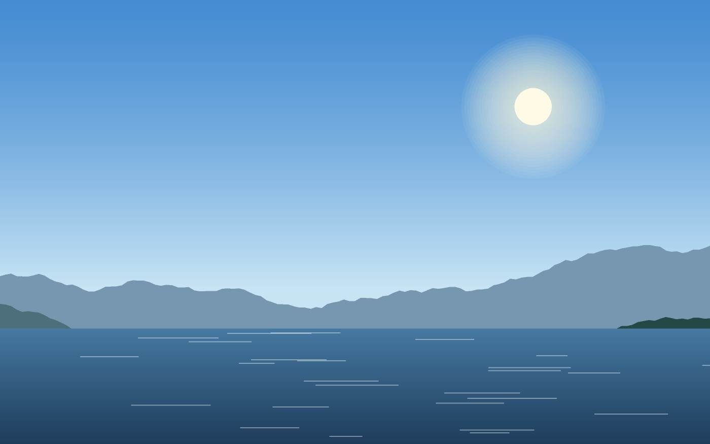 Illustrazione di un paesaggio