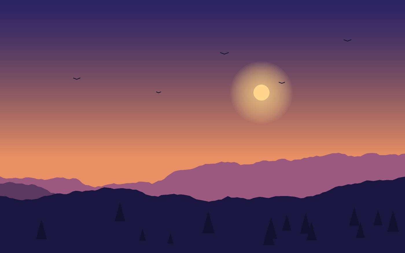 Landschapsillustratie