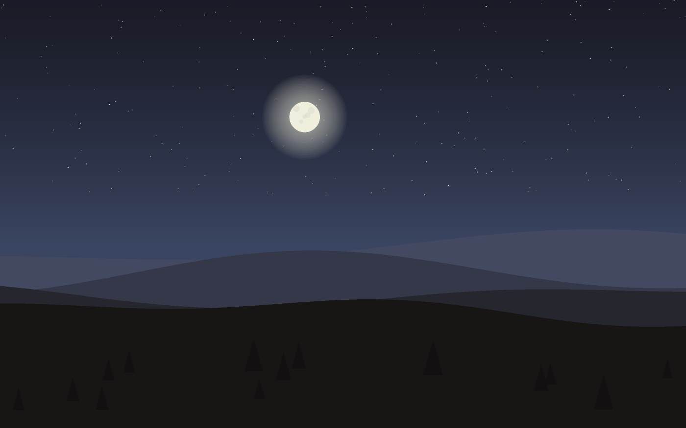Ilustração de uma paisagem