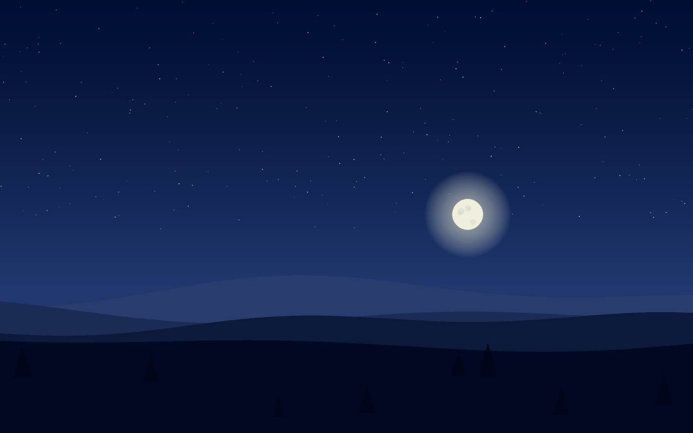 Ilustração de uma paisagem